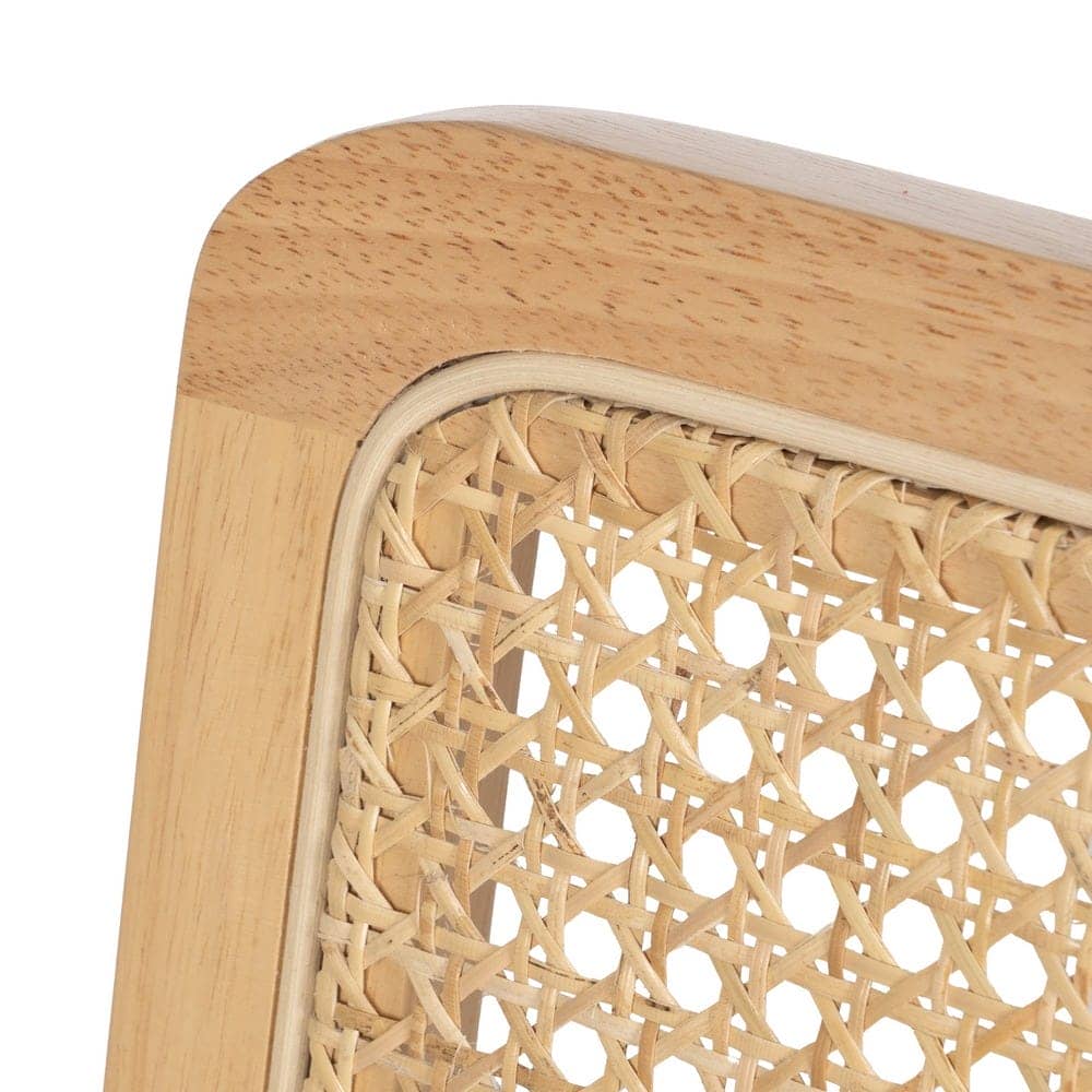 Silla Natural de Madera y Ratán, 61,5x53x82,5 cm, Montaje Requerido - Imagen 5