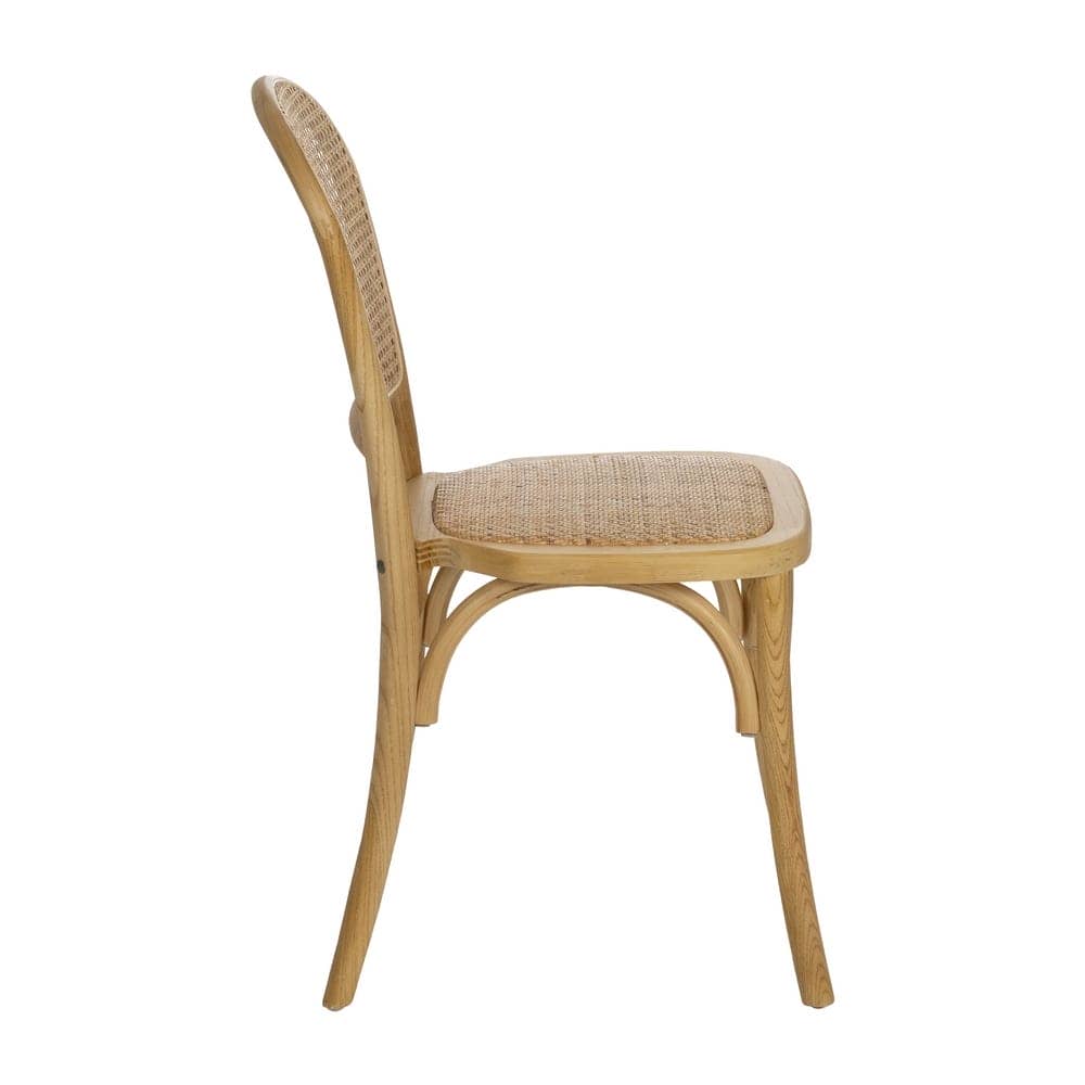Silla de Madera Qalven 88 cm - Diseño Elegante y Natural, Altura de Asiento 46,5 cm, Resistencia 130 kg - Imagen 2