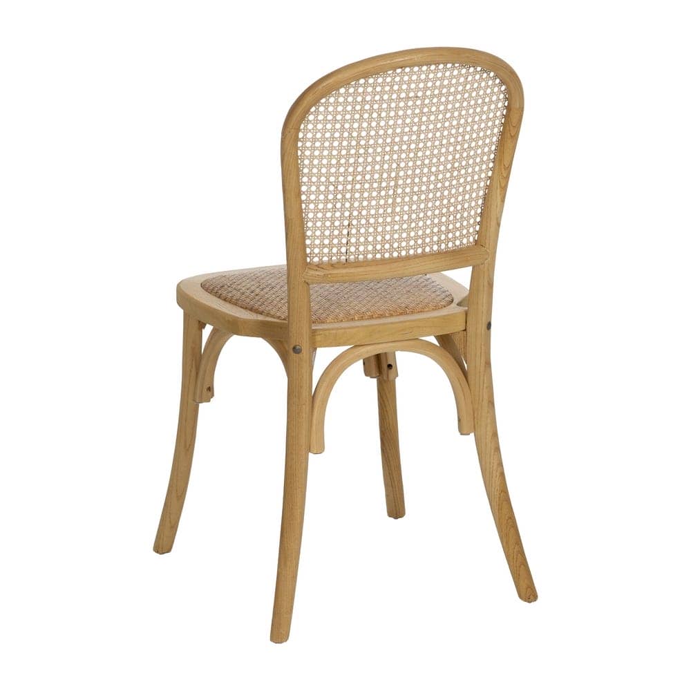 Silla de Madera Qalven 88 cm - Diseño Elegante y Natural, Altura de Asiento 46,5 cm, Resistencia 130 kg - Imagen 3