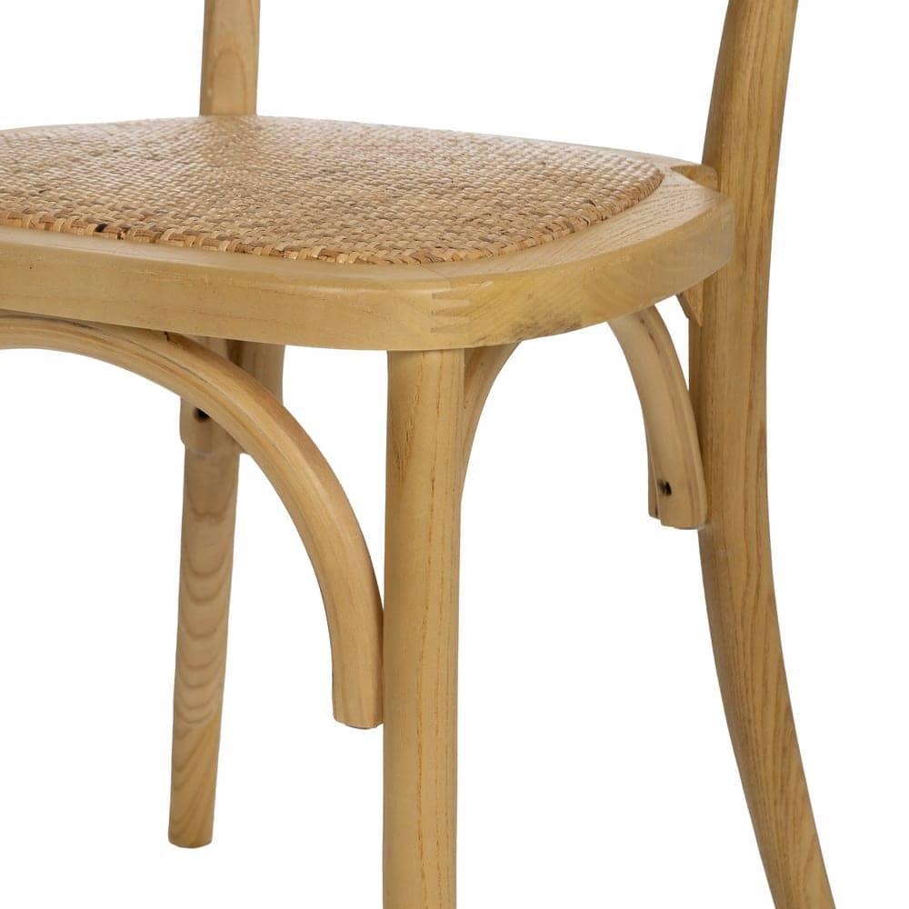 Silla de Madera Qalven 88 cm - Diseño Elegante y Natural, Altura de Asiento 46,5 cm, Resistencia 130 kg - Imagen 7