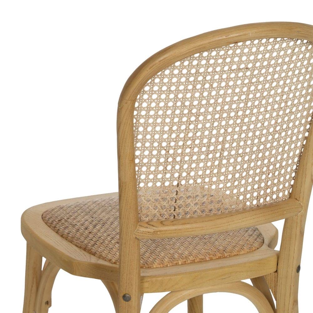Silla de Madera Qalven 88 cm - Diseño Elegante y Natural, Altura de Asiento 46,5 cm, Resistencia 130 kg - Imagen 10