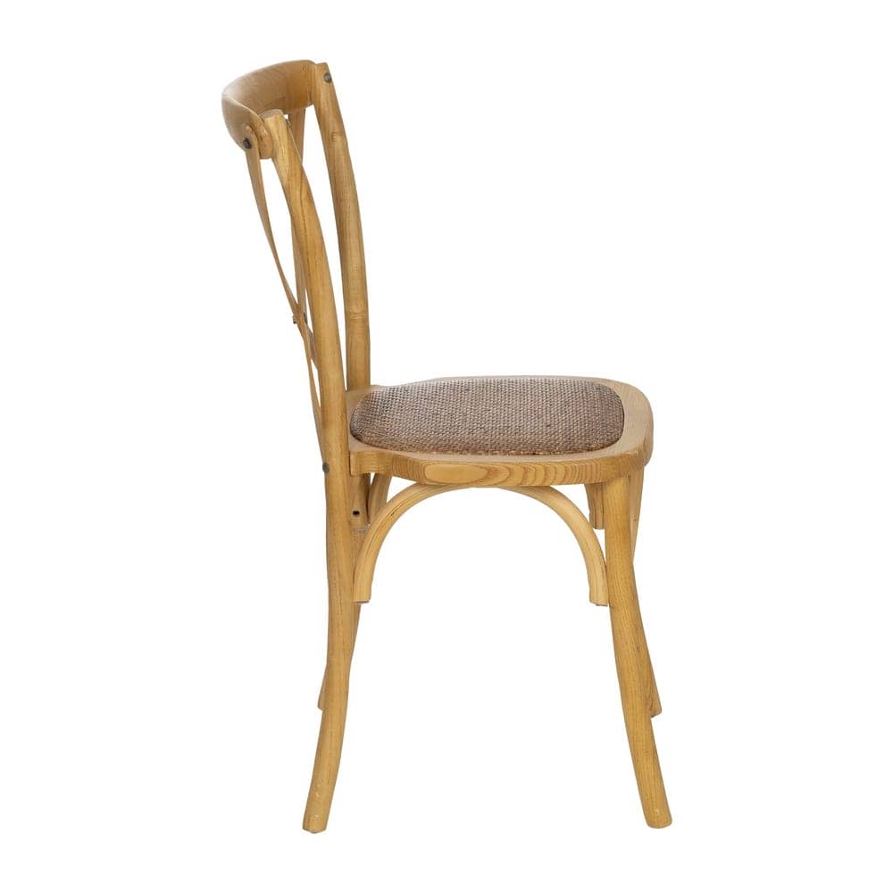 Silla Sylvran con Respaldo de Aspas de Madera Natural - Diseño Clásico y Elegante para Comedores - Asiento de Ratán - Altura 87 cm, Soporta hasta 130 kg - Imagen 2