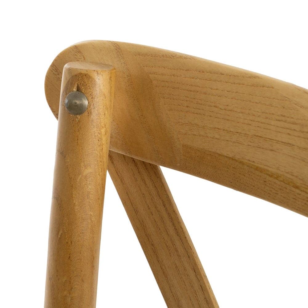 Silla Sylvran con Respaldo de Aspas de Madera Natural - Diseño Clásico y Elegante para Comedores - Asiento de Ratán - Altura 87 cm, Soporta hasta 130 kg - Imagen 6