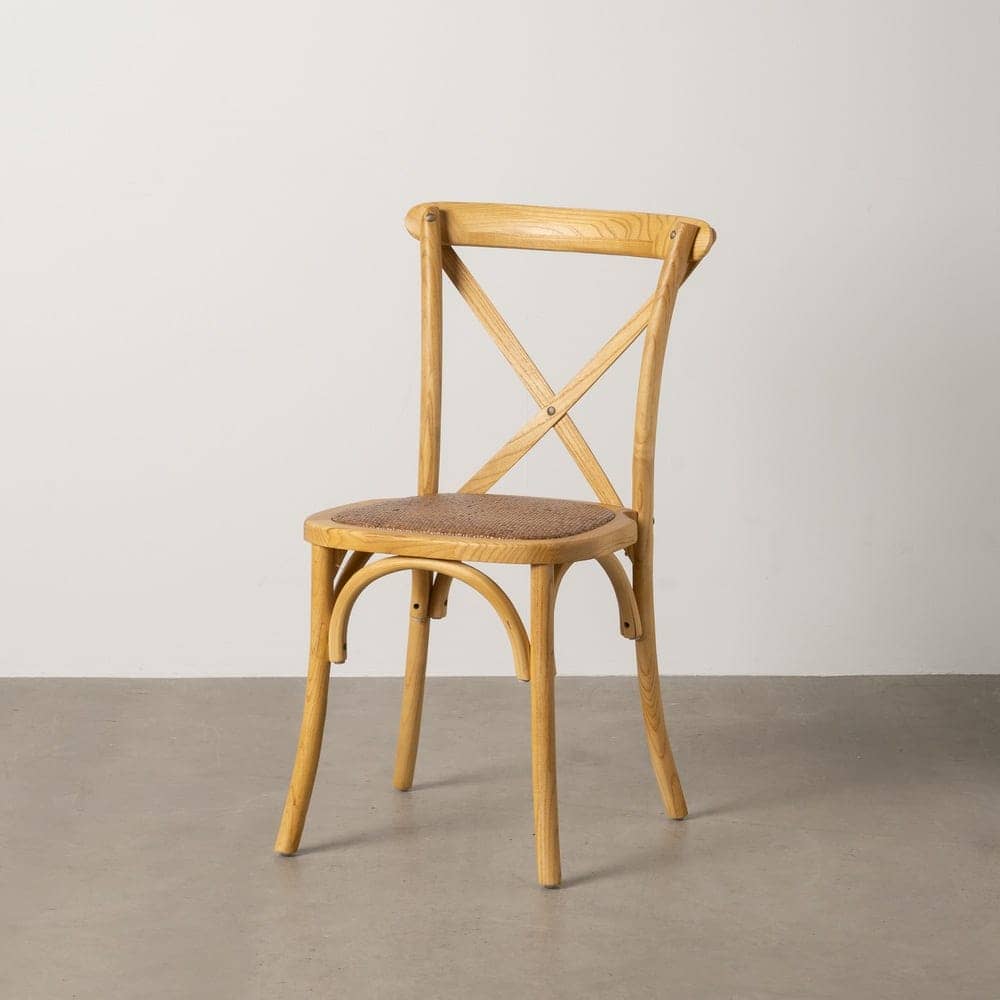 Silla Sylvran con Respaldo de Aspas de Madera Natural - Diseño Clásico y Elegante para Comedores - Asiento de Ratán - Altura 87 cm, Soporta hasta 130 kg - Imagen 13