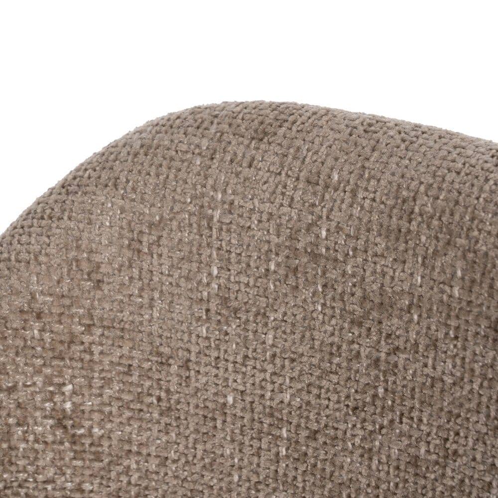 Silla Beige-Marrón de Tejido y Madera, 51x55x75 cm, con Relleno de Espuma - Imagen 7