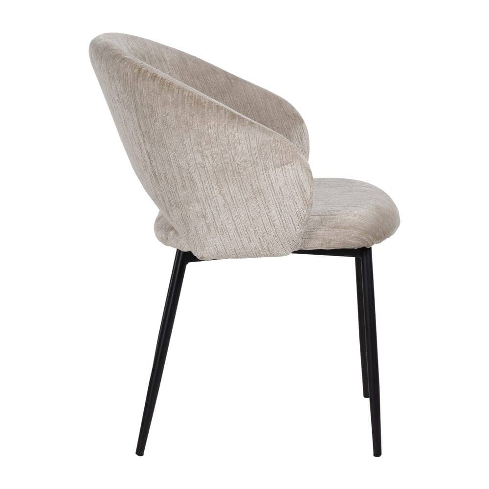 Silla de Poliéster Hielo con Patas de Hierro - 58x60x80,5 cm - Imagen 2