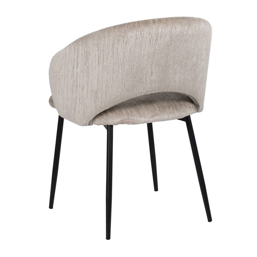 Silla de Poliéster Hielo con Patas de Hierro - 58x60x80,5 cm - Imagen 3