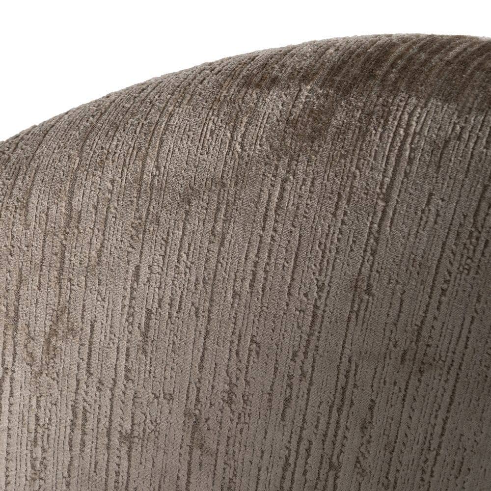 Silla Taupe de Poliéster y Hierro, 58x60x80,5 cm, Altura 47 cm - Imagen 5