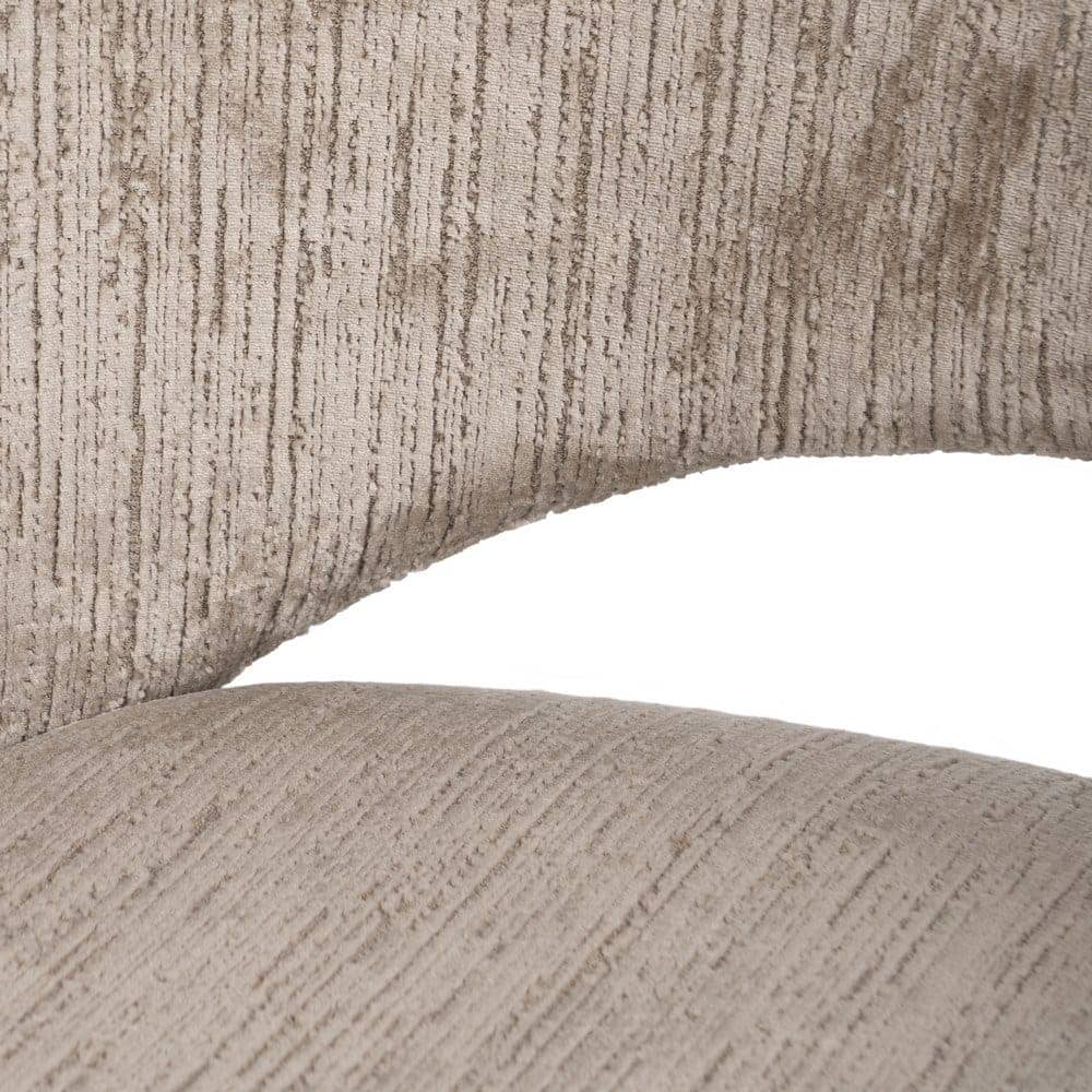 Silla Taupe de Poliéster y Hierro, 58x60x80,5 cm, Altura 47 cm - Imagen 6