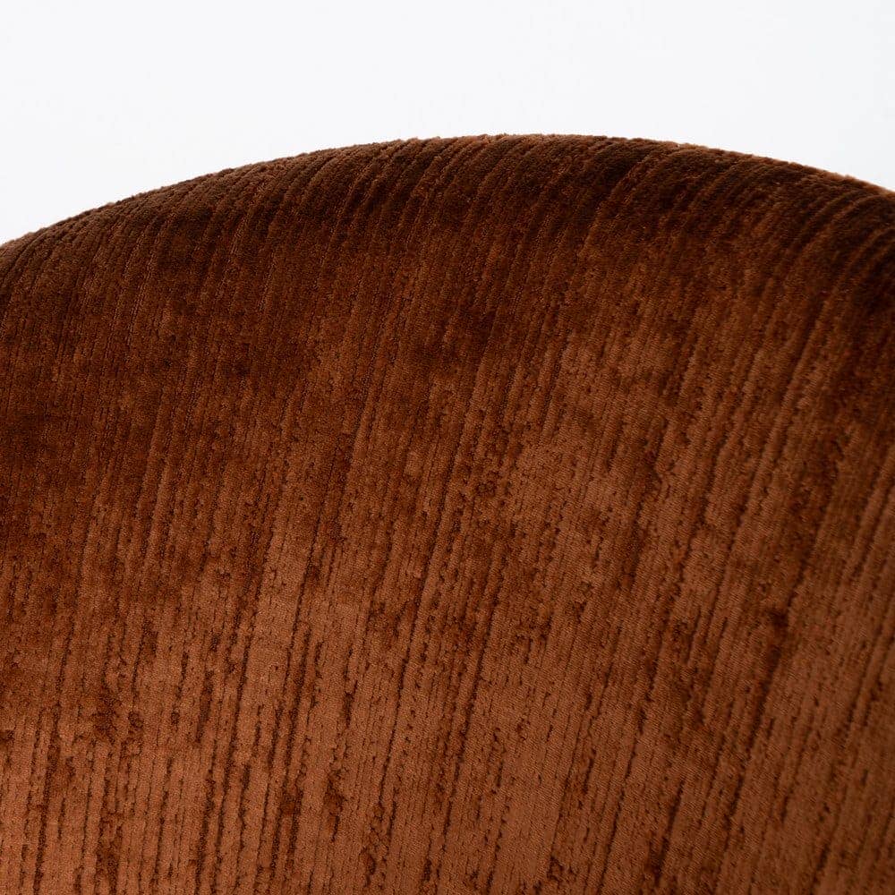 Silla Marrón de Poliéster y Metal, 58x60x80,5 cm, Altura Asiento 47 cm - Imagen 5