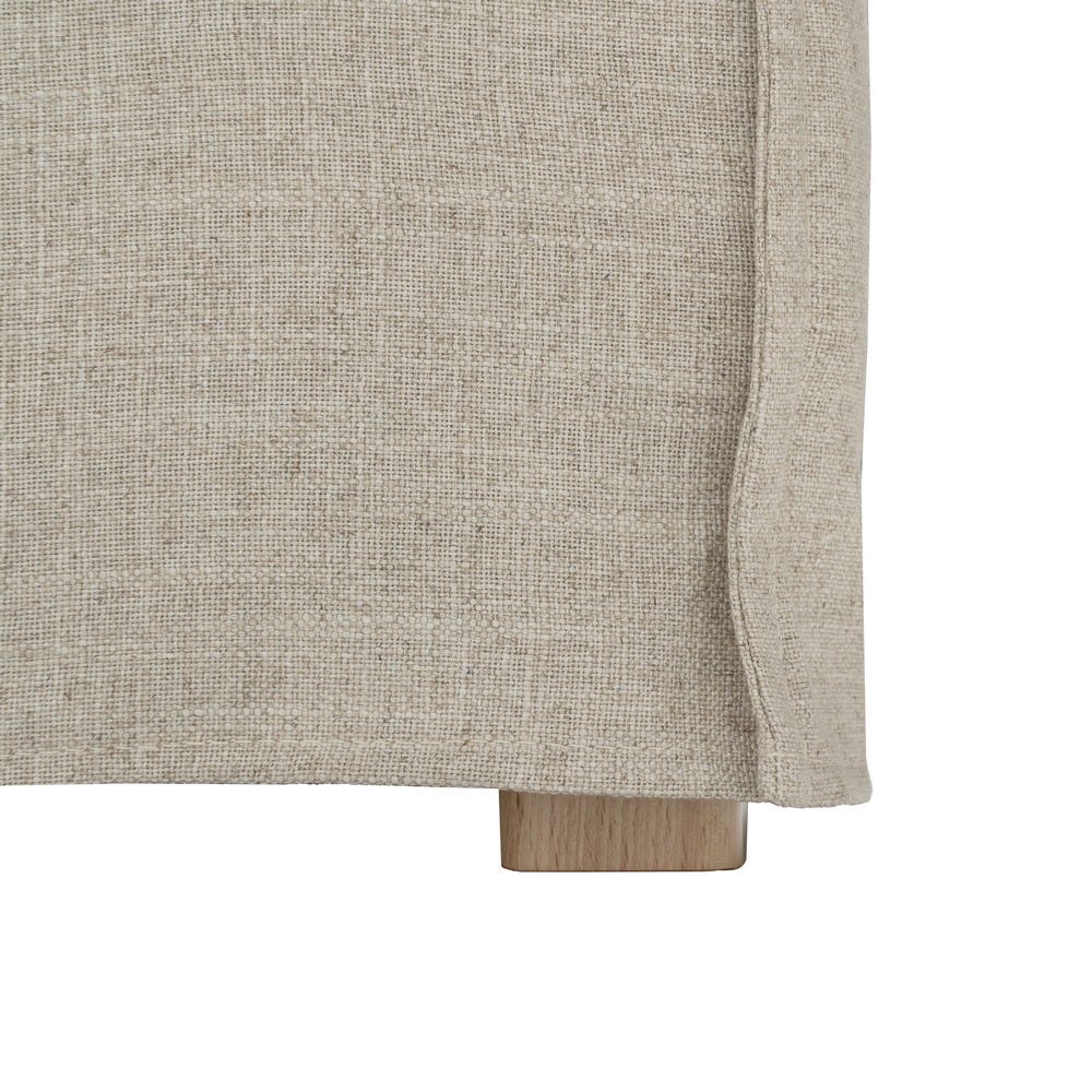 Sofá 4 plazas natural de tela para salón moderno – 220 x 100 x 91 cm - Imagen 13