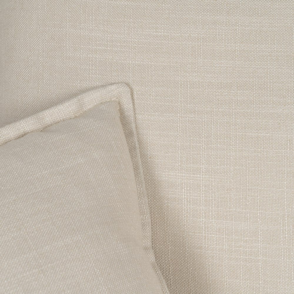 Sofá 4 plazas crema de tela para salón amplio – 220 x 100 x 91 cm - Imagen 10
