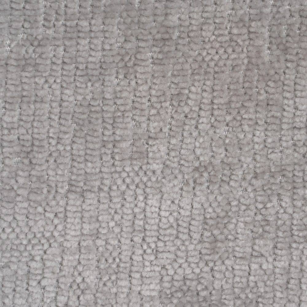 Silla de brazos gris claro, tejido 100% poliéster y metal, 58x58x83 cm - Imagen 8