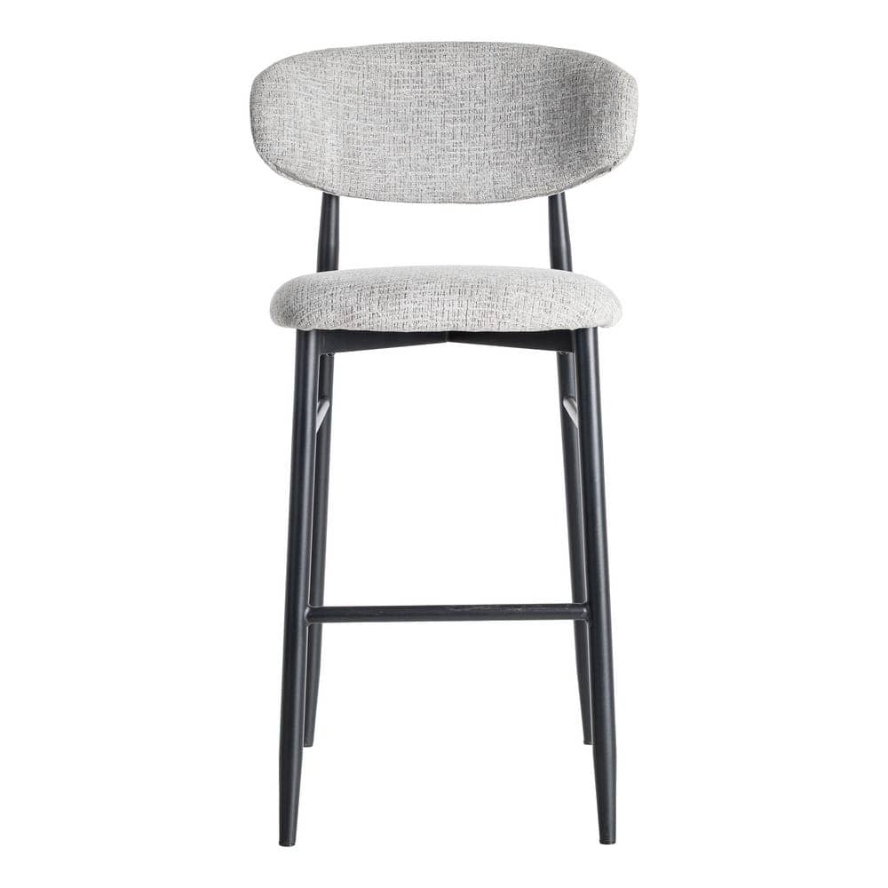 Taburete Gris 75cm Tejido 100% Poliéster y Metal, 54x52x105cm - Imagen 2