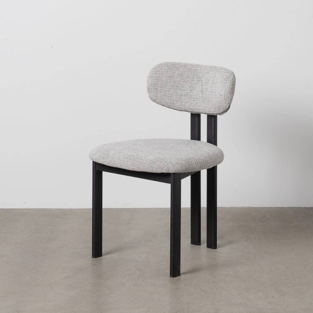 Silla Gris de Tejido 100% Poliéster y Metal, 50x47x81 cm - Imagen 12