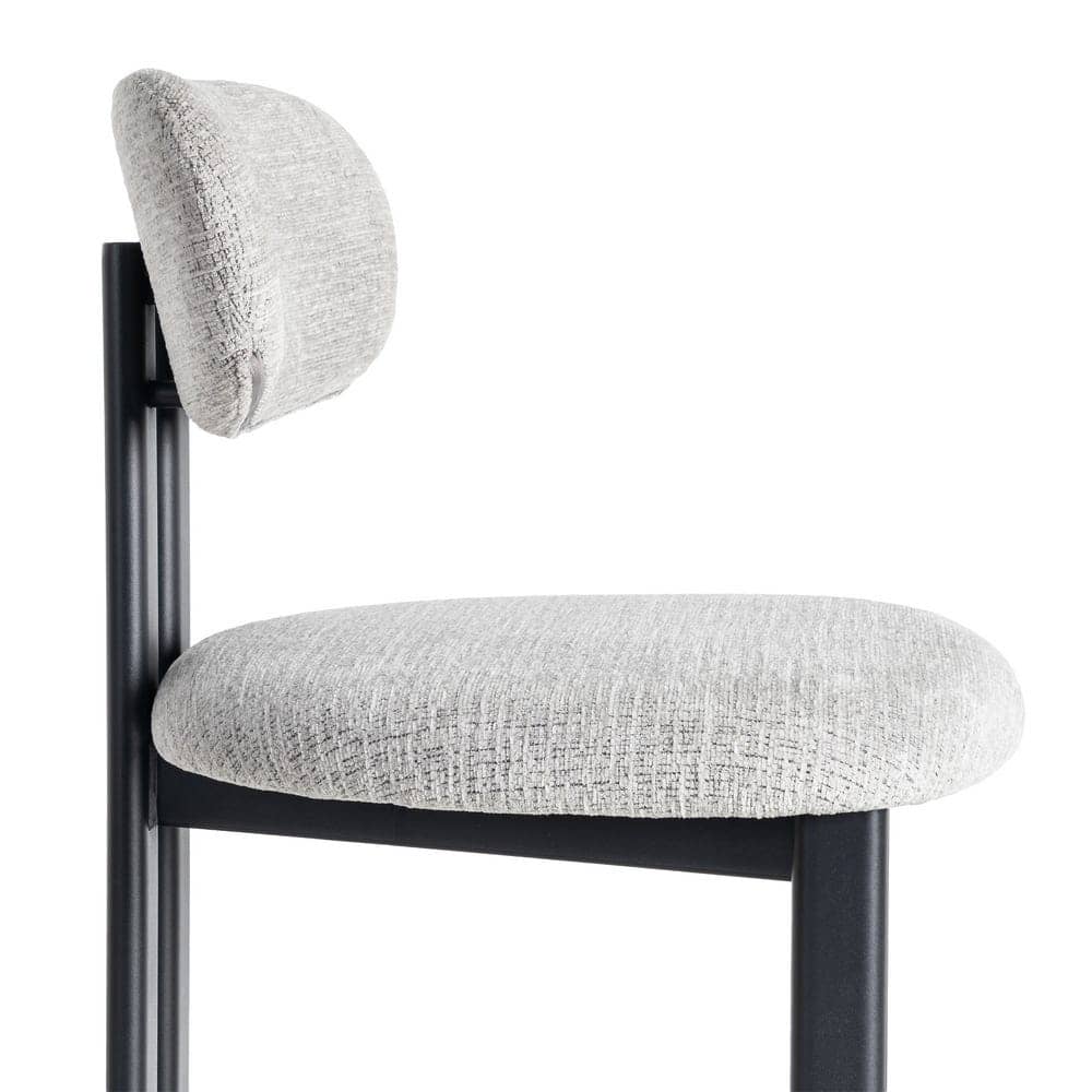 Silla Gris de Tejido 100% Poliéster y Metal, 50x47x81 cm - Imagen 7
