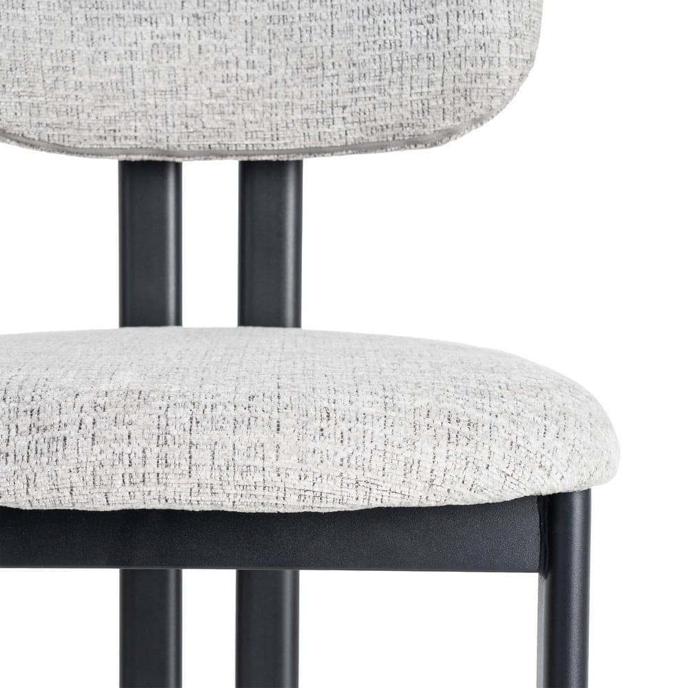 Silla Gris de Tejido 100% Poliéster y Metal, 50x47x81 cm - Imagen 8