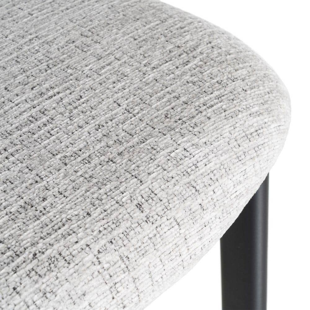 Silla Gris de Tejido 100% Poliéster y Metal, 50x47x81 cm - Imagen 9