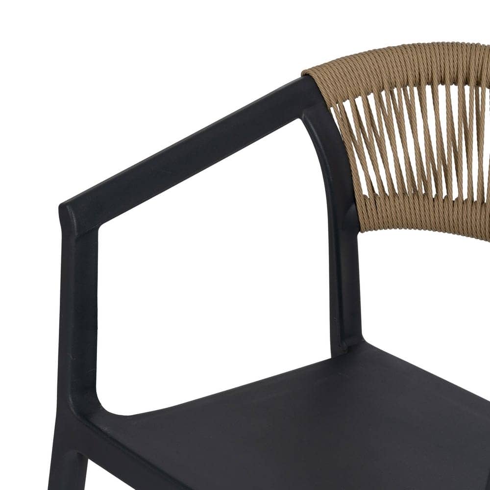 Silla Apilable Antracita de Polipropileno 56x54x75,5 cm - Imagen 4