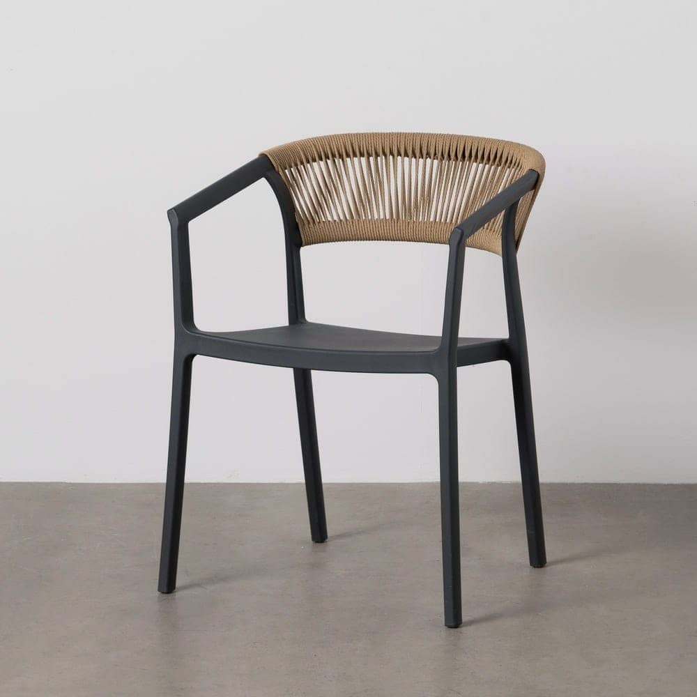 Silla Apilable Antracita de Polipropileno 56x54x75,5 cm - Imagen 12