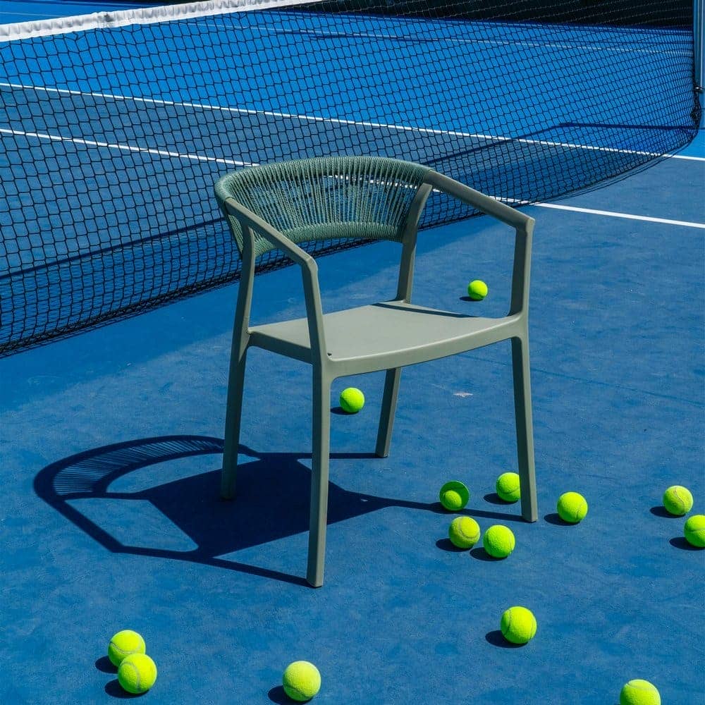 Silla Apilable Verde de Polipropileno 56x52x76 cm, Sin Montaje - Imagen 13