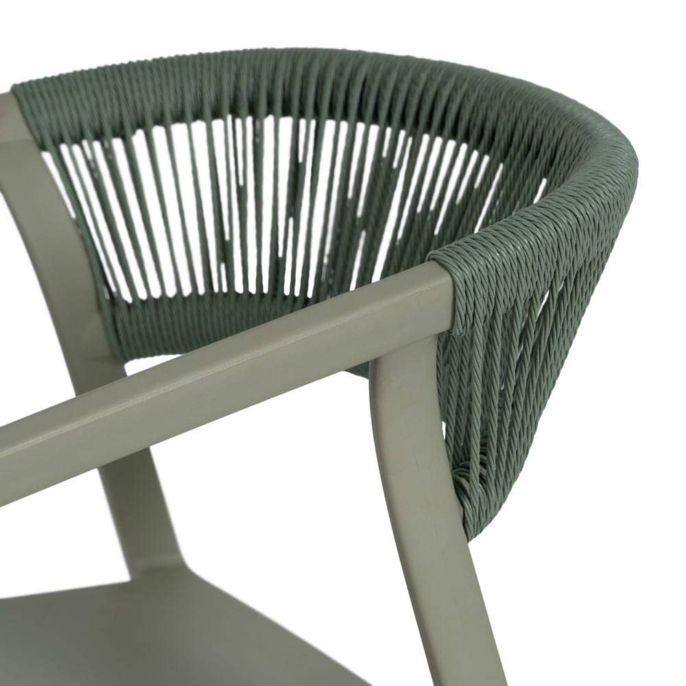 Silla Apilable Verde de Polipropileno 56x52x76 cm, Sin Montaje - Imagen 5