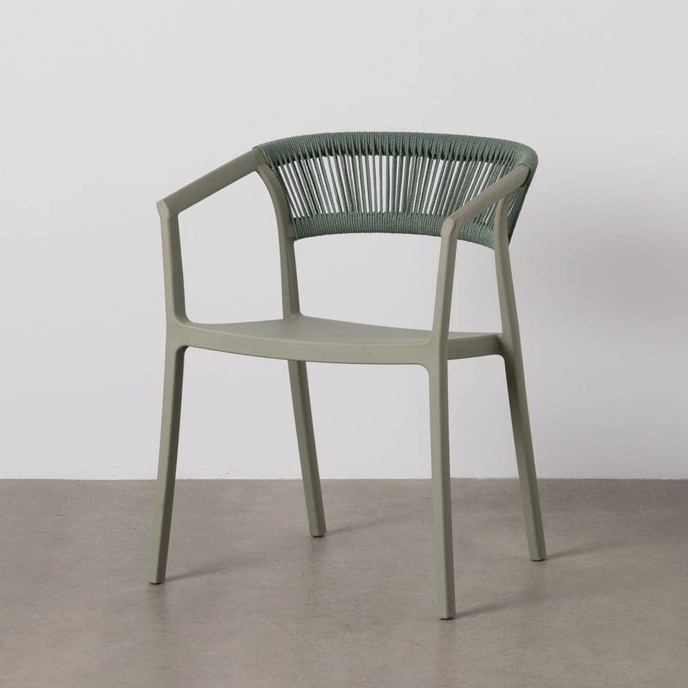 Silla Apilable Verde de Polipropileno 56x52x76 cm, Sin Montaje - Imagen 12