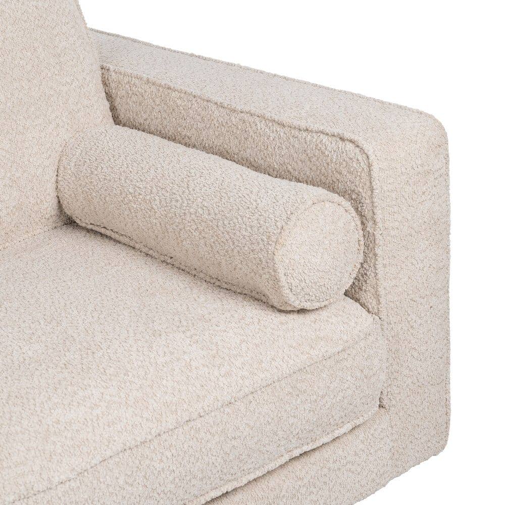 Sofá 2 Plazas Beige Tejido 172x91x84 cm con Estructura de Madera - Imagen 7