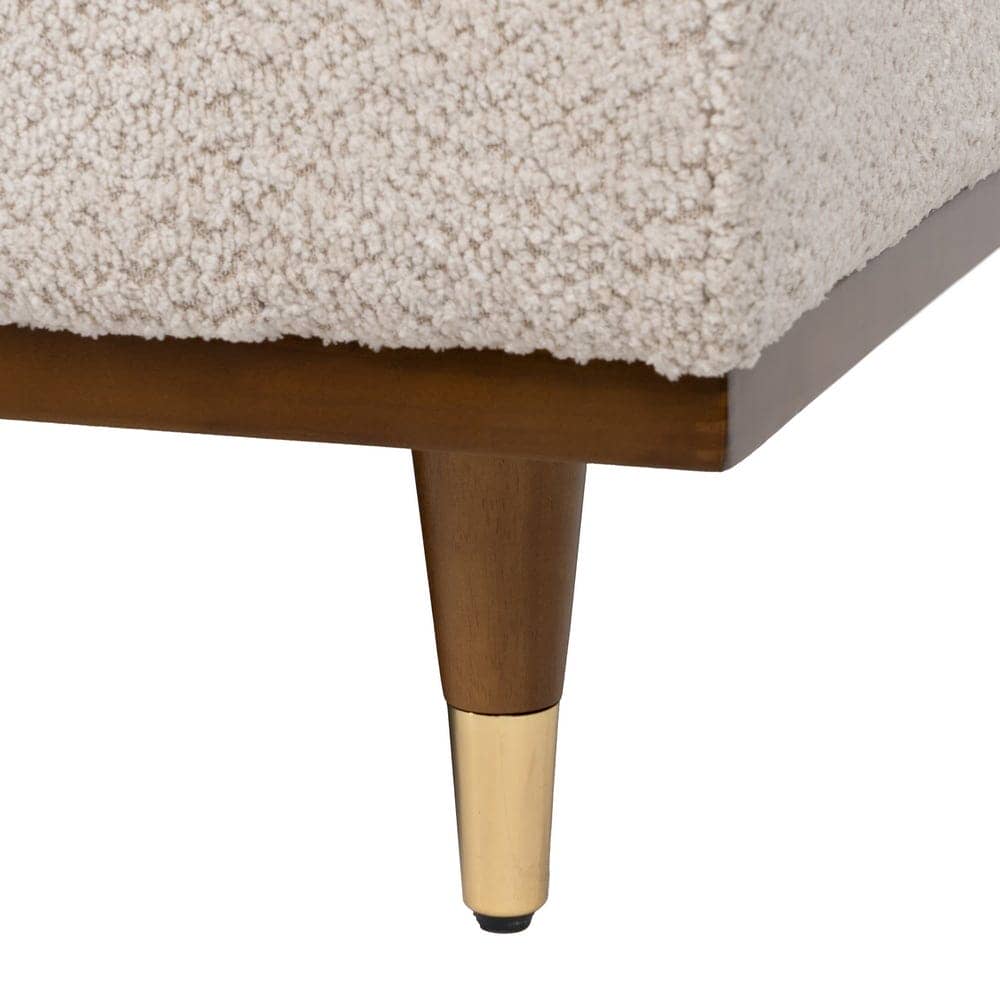 Sofá 2 Plazas Beige Tejido 172x91x84 cm con Estructura de Madera - Imagen 12
