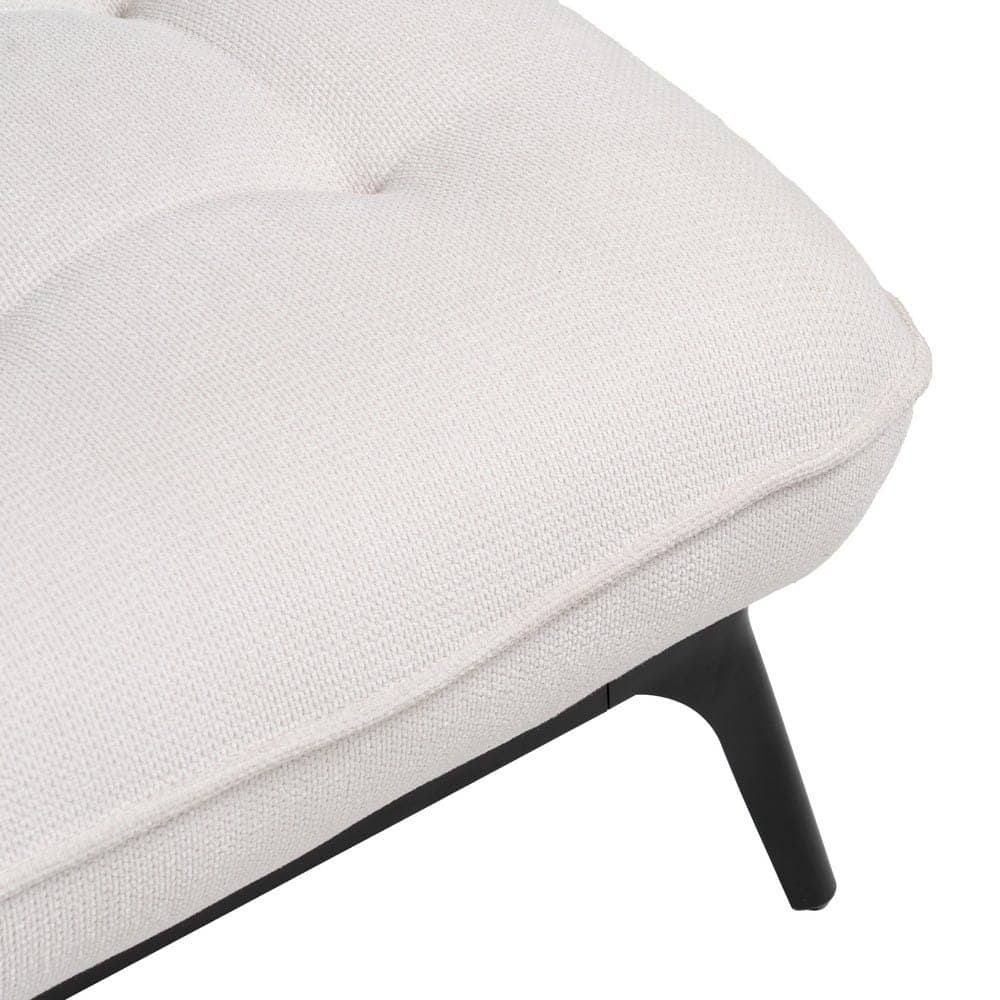 Chaise-Lounger Crema 100% Poliéster con Patas de Metal 168x90x82 cm - Imagen 6