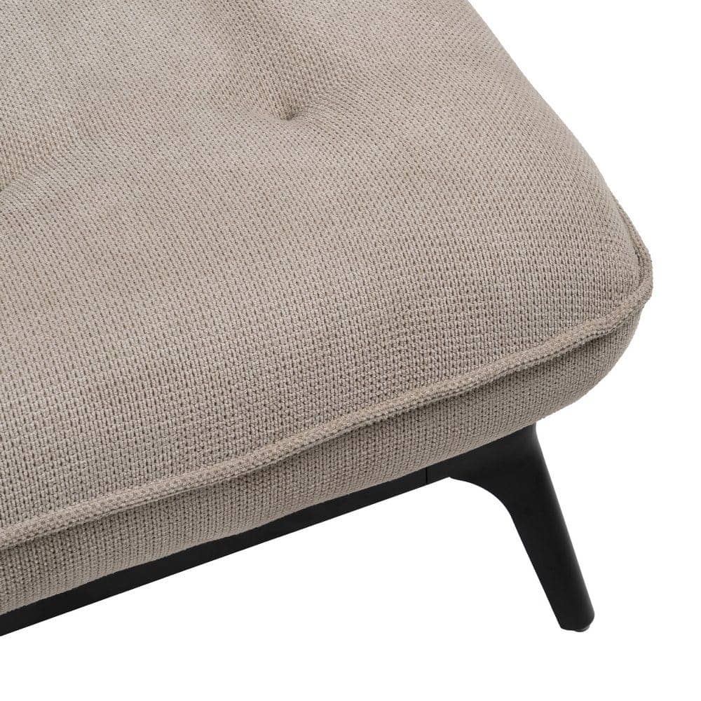 Chaise-Lounger Taupe 100% Poliéster con Patas de Metal - 168x90x82 cm - Imagen 8