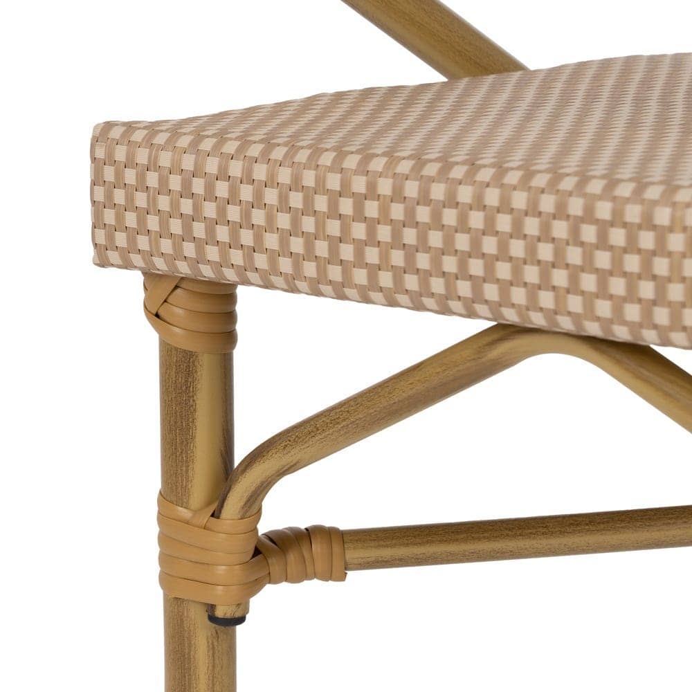 Silla Apilable Beige de Aluminio y Textileno 57x58,5x82 cm - Imagen 7