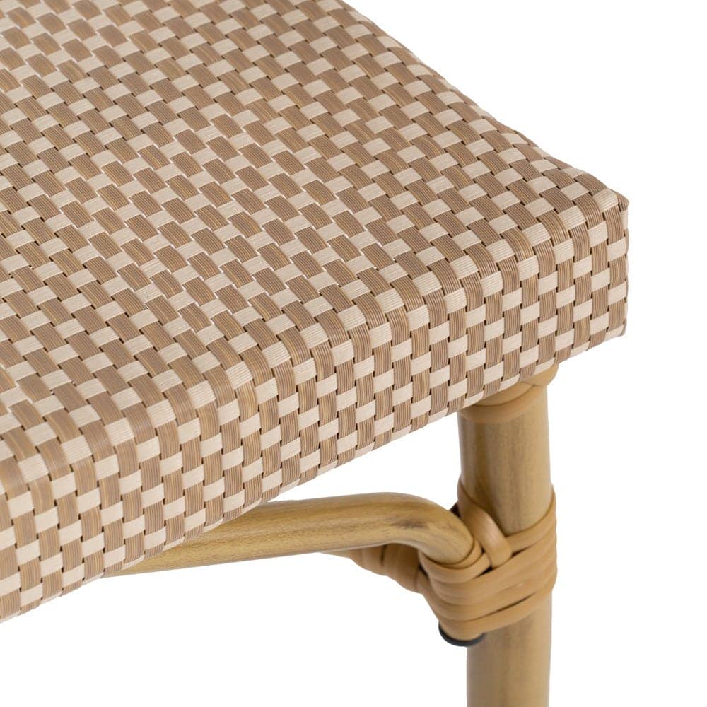 Silla Apilable Beige de Aluminio y Textileno 57x58,5x82 cm - Imagen 9