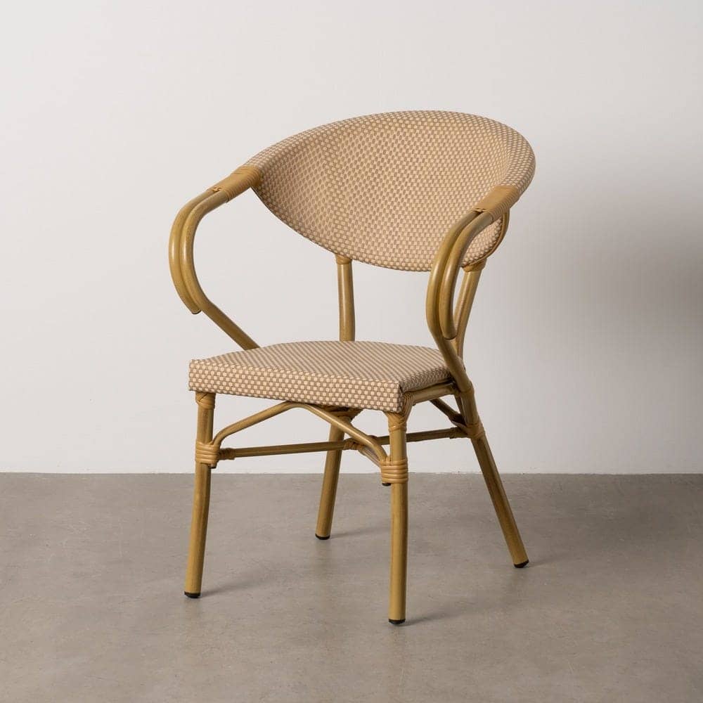 Silla Apilable Beige de Aluminio y Textileno 57x58,5x82 cm - Imagen 15