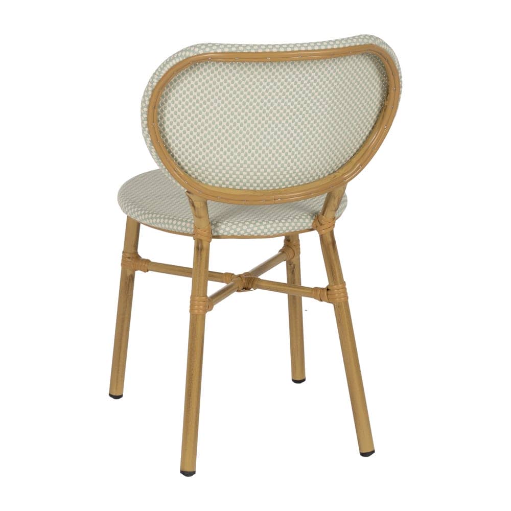 Silla Apilable Aguamarina de Aluminio y Textileno 47x60x79 cm - Imagen 3