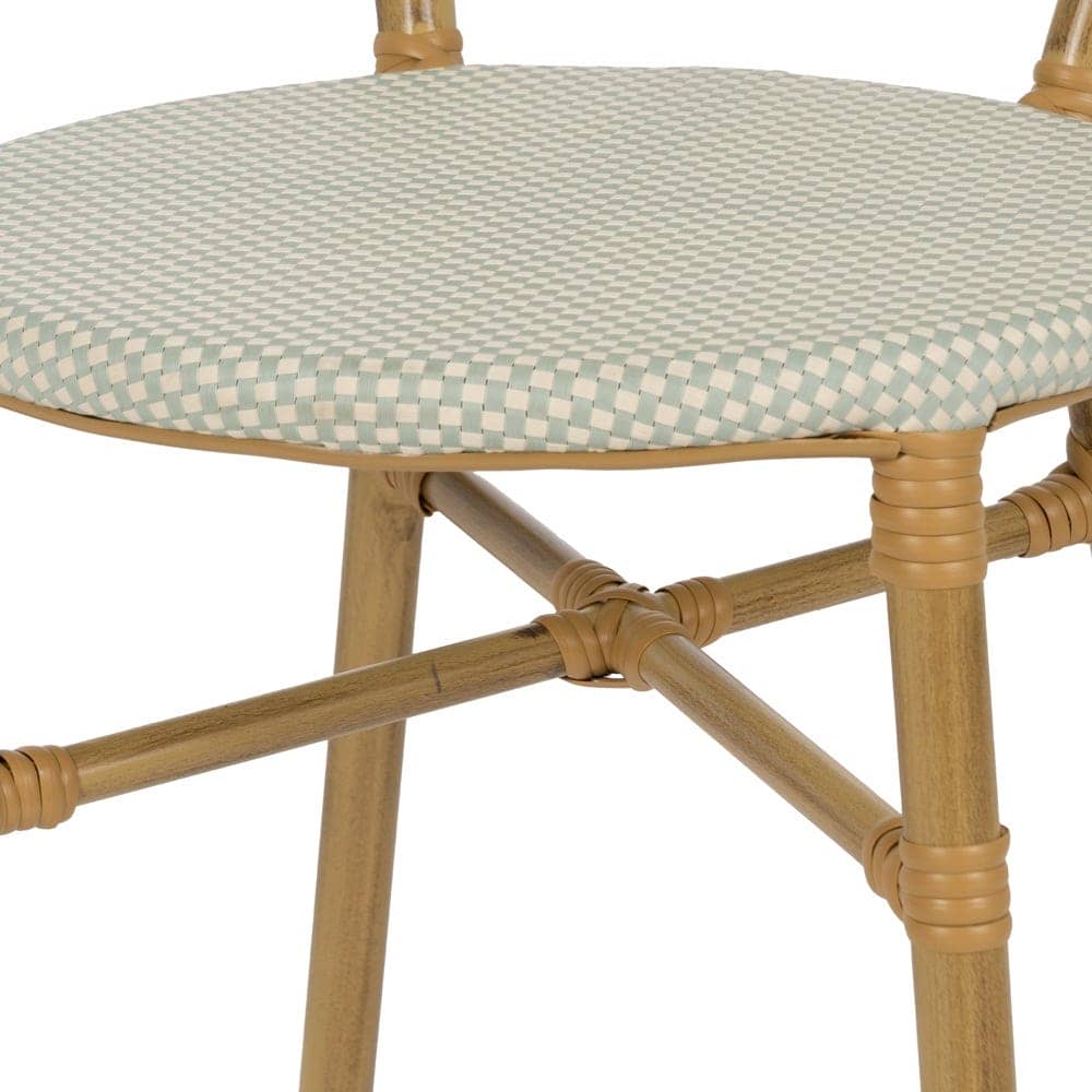Silla Apilable Aguamarina de Aluminio y Textileno 47x60x79 cm - Imagen 7