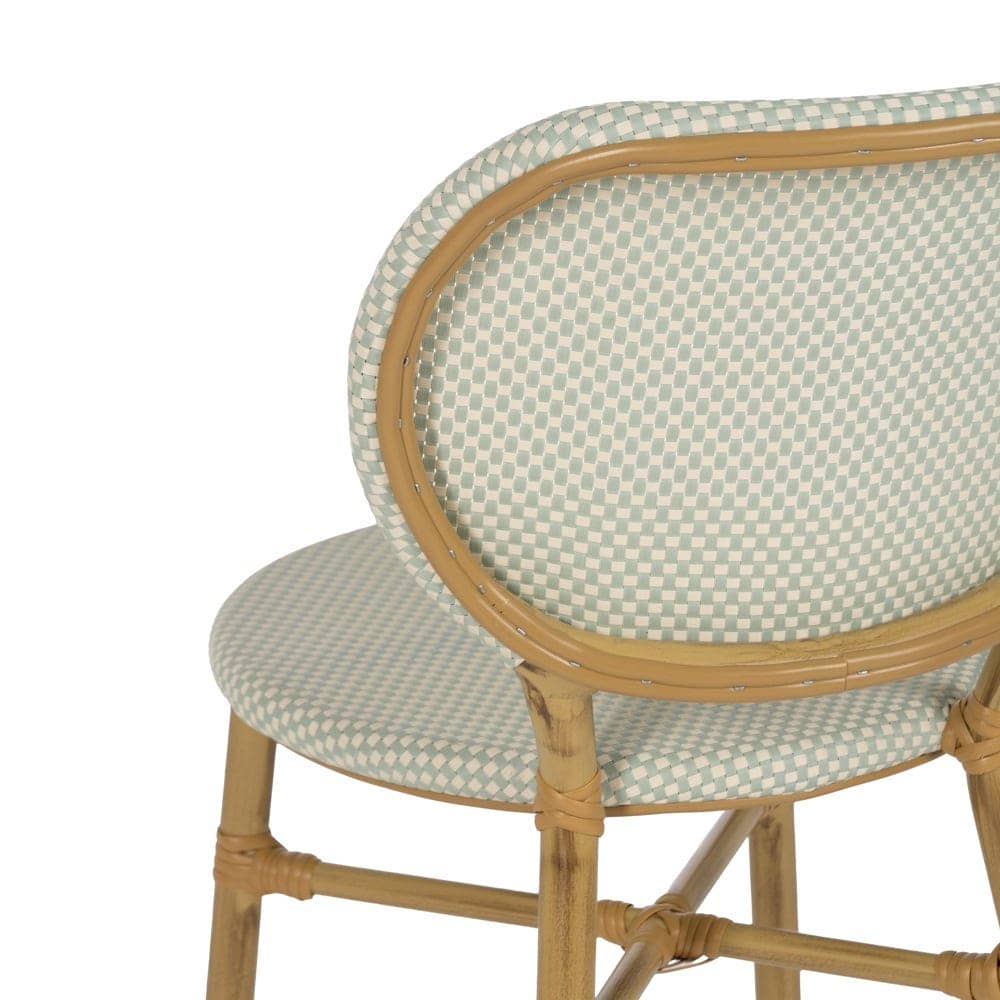 Silla Apilable Aguamarina de Aluminio y Textileno 47x60x79 cm - Imagen 9