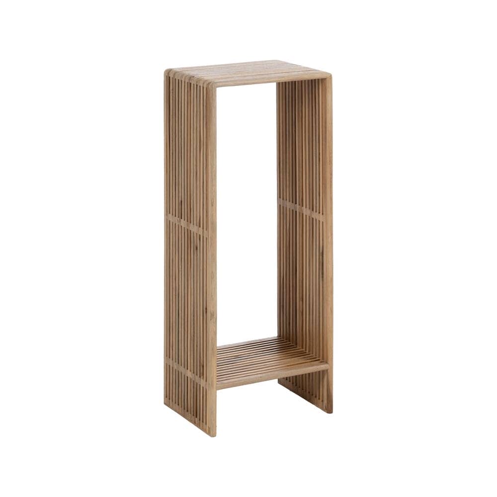 Peana Natural de Madera de Teca Reciclada 33x27x86 cm - Colección Bellamonte - Imagen 4