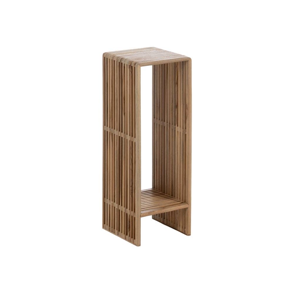 Peana Natural de Madera de Teca Reciclada 33x27x86 cm - Colección Bellamonte - Imagen 5
