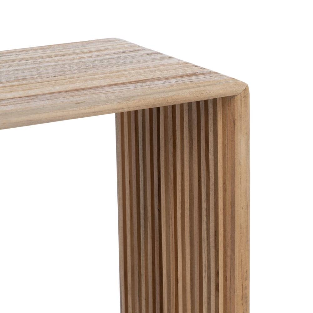 Peana Natural de Madera de Teca Reciclada 33x27x86 cm - Colección Bellamonte - Imagen 7