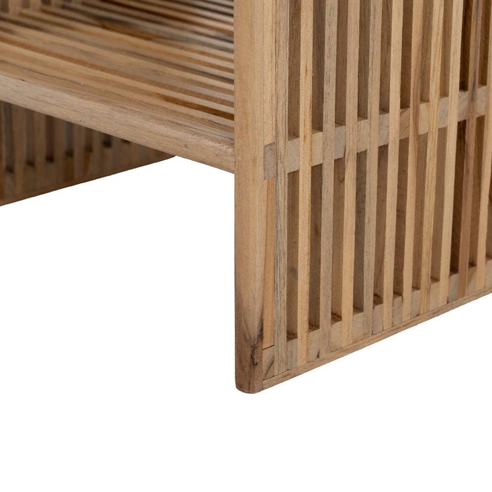 Peana Natural de Madera de Teca Reciclada 33x27x86 cm - Colección Bellamonte - Imagen 11