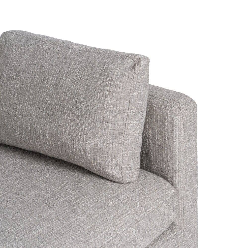 Sofá 3 Plazas Gris Tejido 100% Poliéster con Estructura de Madera - Imagen 6