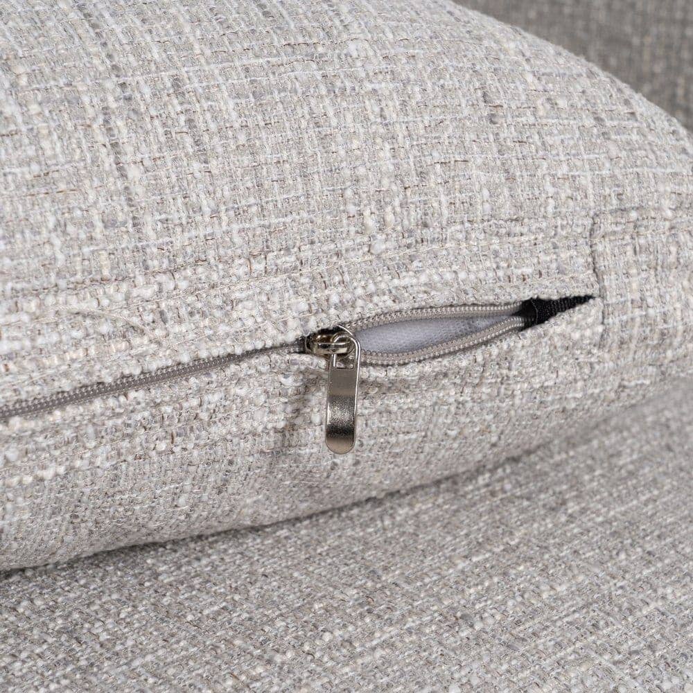 Sofá 3 Plazas Gris Tejido 100% Poliéster con Estructura de Madera - Imagen 9
