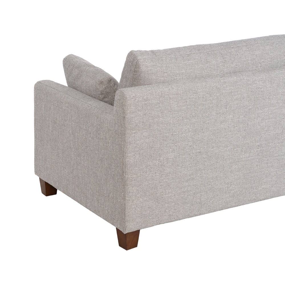 Sofá 3 Plazas Gris Tejido 100% Poliéster con Estructura de Madera - Imagen 10