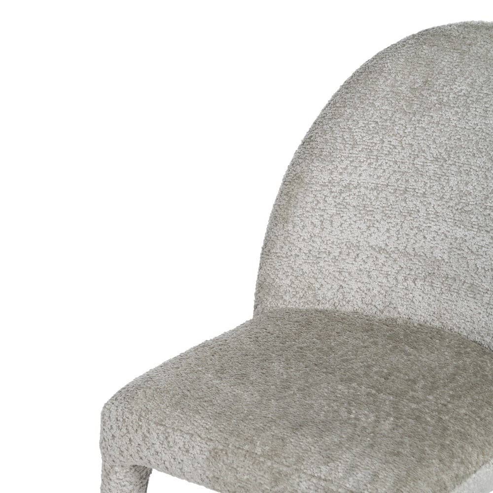 Silla Beige de Poliéster y Metal 47x61,5x85 cm, Sin Montaje - Imagen 5