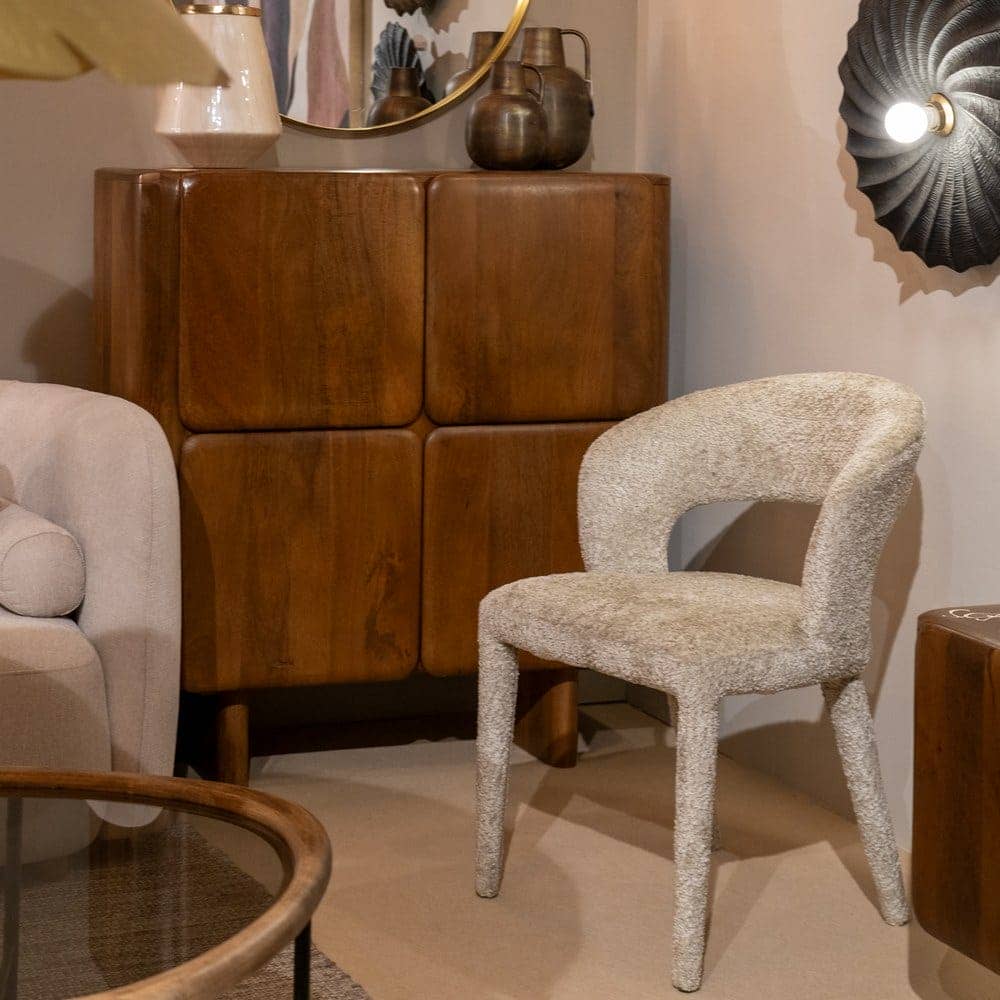 Silla Beige de Poliéster y Metal 55x60x80 cm, Sin Montaje, 150 kg - Imagen 13