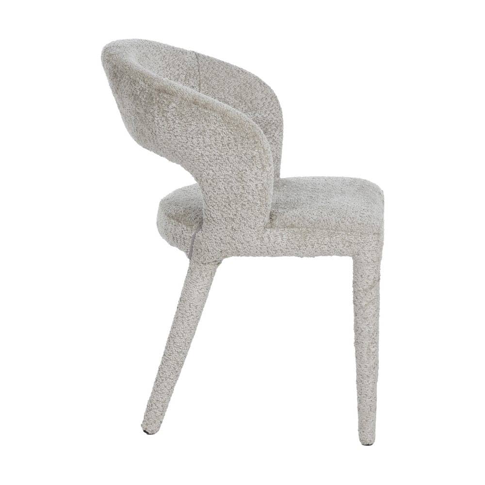 Silla Beige de Poliéster y Metal 55x60x80 cm, Sin Montaje, 150 kg - Imagen 2