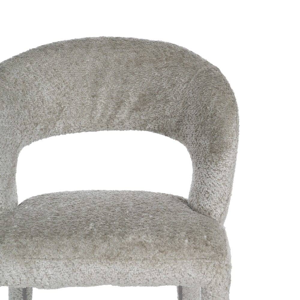 Silla Beige de Poliéster y Metal 55x60x80 cm, Sin Montaje, 150 kg - Imagen 4