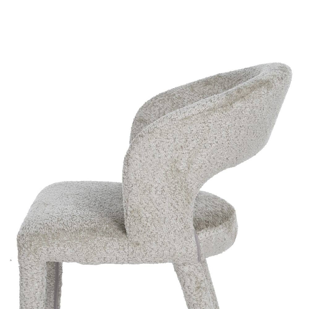 Silla Beige de Poliéster y Metal 55x60x80 cm, Sin Montaje, 150 kg - Imagen 5