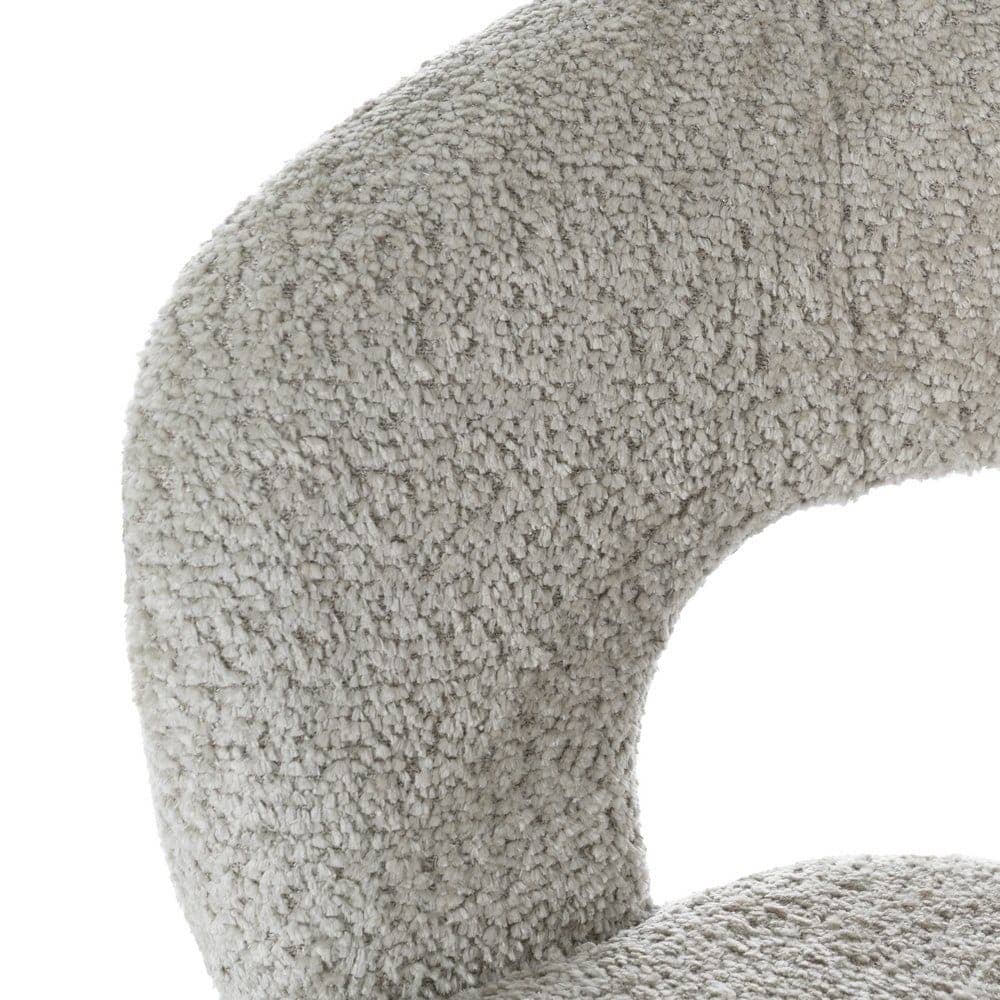 Silla Beige de Poliéster y Metal 55x60x80 cm, Sin Montaje, 150 kg - Imagen 7